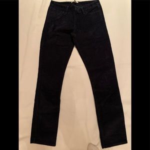 Banana Republic corduroy pants in deep navy blue